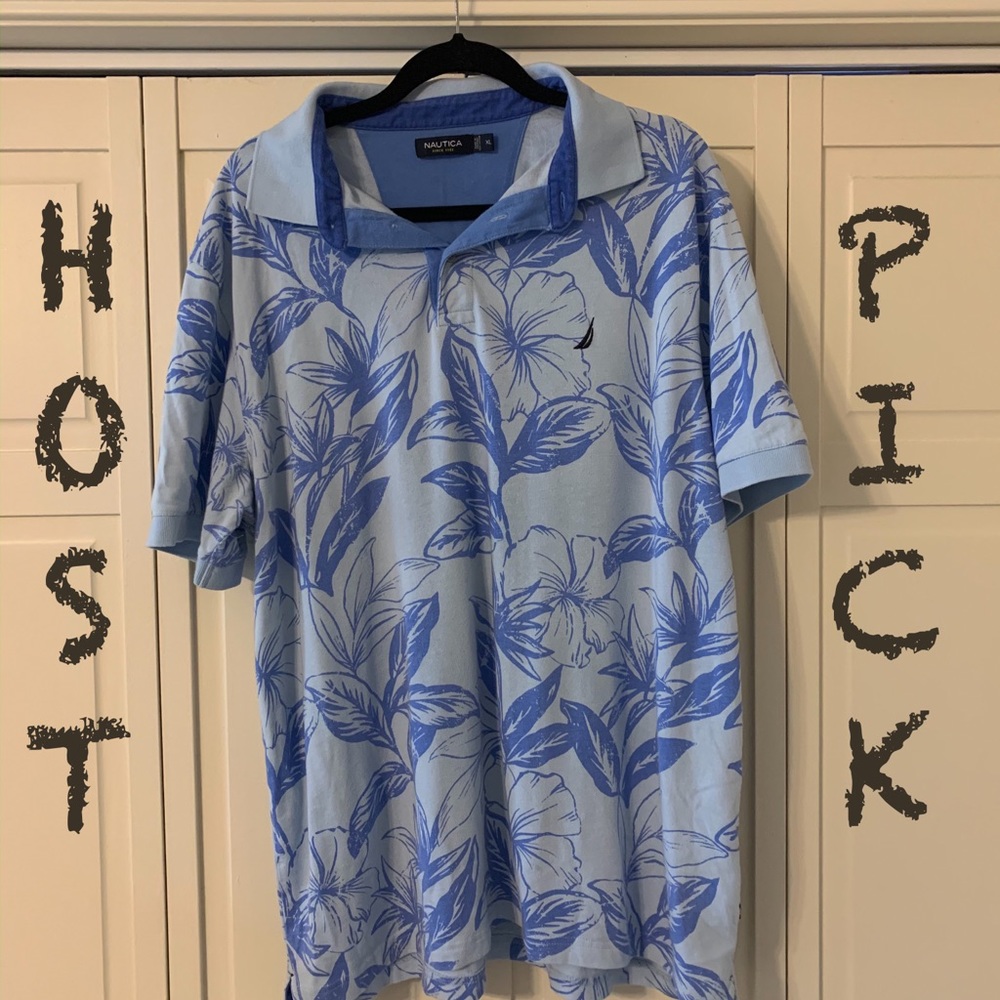 HP - Nautica Floral Polo (rare) XL
